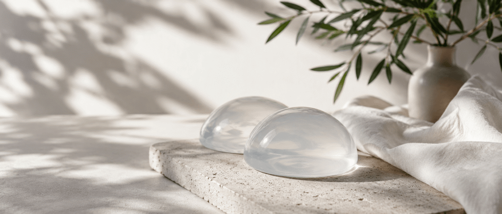 Banner for breast implants