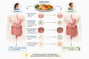 Same meal person A and B