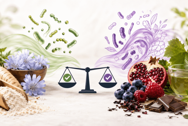 Banner for polyphenols vs prebiotics