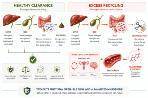 Bile and estrogen recycling