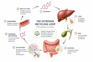 Bile estrogen detoxification