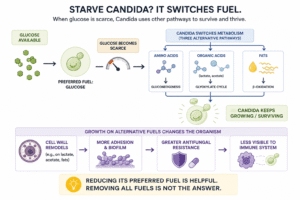 Candida switches fuel