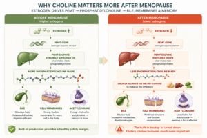 Estrogen and choline