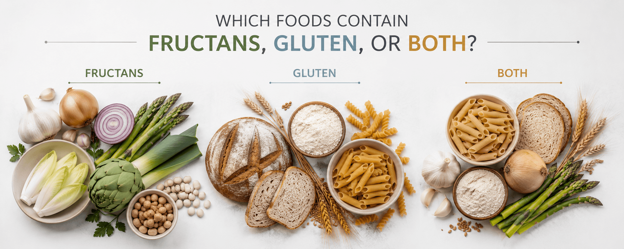 Which Foods Contain Fructans, Gluten, or Both?