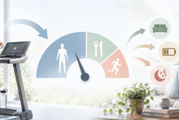 Banner for exercise and calories