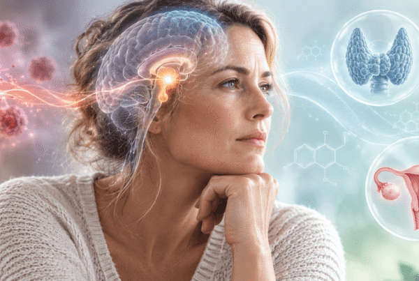 Female with inflammation affecting hormones