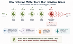 Genetic pathway bottleneks and their impacts