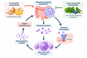 Gut fermentation and histamine