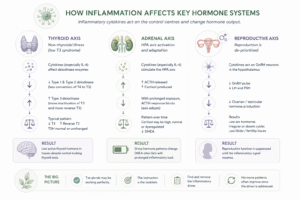 How inflammation affects hormone systems
