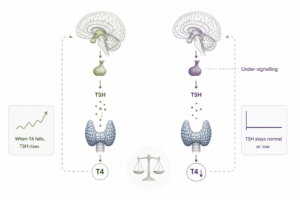 Hypothalamus to T4