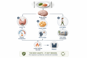 Metabolism with less calories