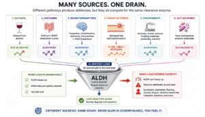 ALDH as a drain